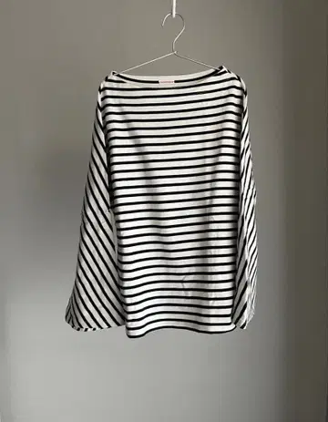 DRESSTERIOR 스트라이프 긴팔 보트넥 상의
