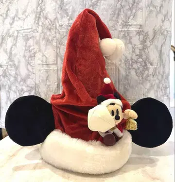 디즈니 미키 크리스마스 산타 모자 팬캡