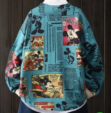 디즈니 미키마우스 코믹 디자인 니트