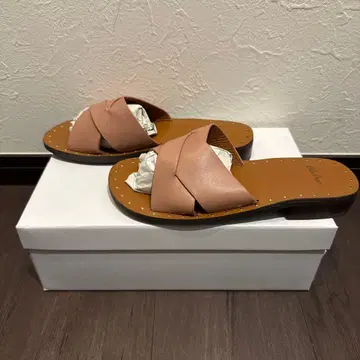 Mila Owen 샌들 여성용 가죽 핑크 36 23cm