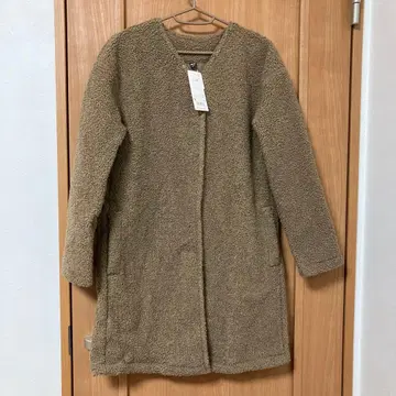 UNIQLO 보아 롱 코트 S 사이즈 베이지