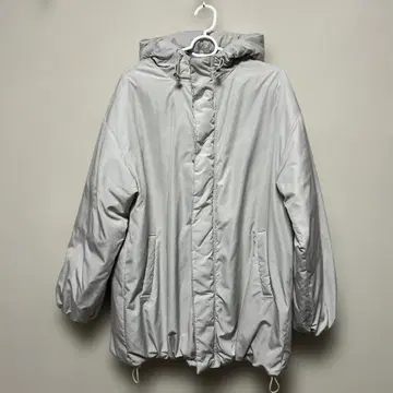 LEPSIM 발수 충전솜 후드 자켓 그레이지