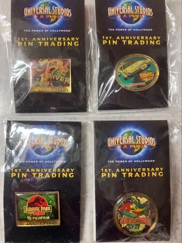 유니버셜 스튜디오 재팬 1주년 기념 핀 배지 한정품 미사용