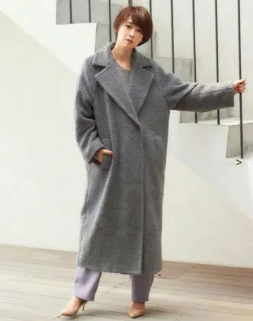 OUTERSUNSET 아우터선셋 보아 롱 코트