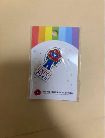오사카 간사이 엑스포 2025 핀 배지 화이트 미야쿠미야쿠 엑스포