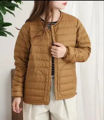 [ 새상품 ] OMNES 오므네스 이너 다운 자켓 사이즈 1 카멜