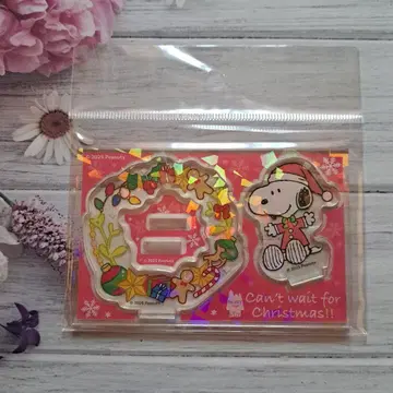 스누피 타운 크리스마스 아크릴 스탠드 스누피