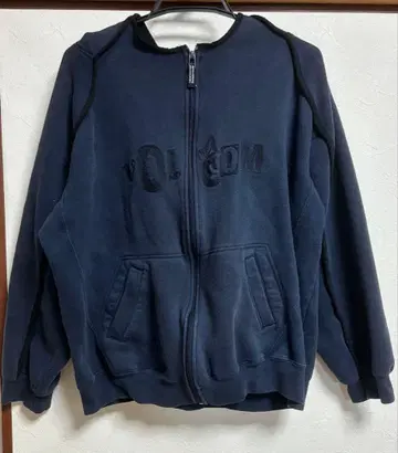 90s VOLCOM 네이비 집업 후드티 S 사이즈