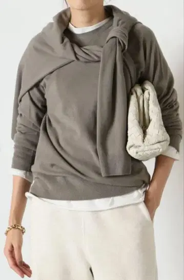 Deuxieme Classe CAPRI 크루넥 니트 그레이 그레이