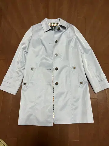 아쿠아 스큐텀 스카이블루 스텐카라 코트 사이즈 10