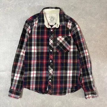 90s 빈티지 아메카지 USA 플란넬 셔츠 프리넬 M