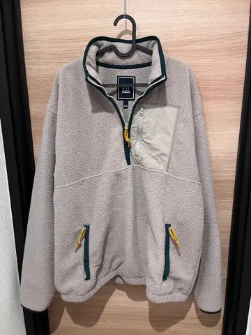 GAP 플리스 보아 하프 지퍼 L