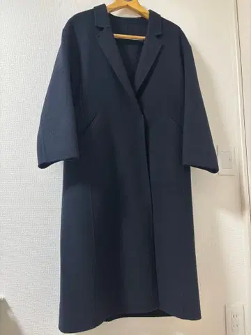네이비 롱 코트 34 사이즈