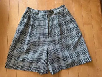 [Munsingwear] 체크 무늬 큐롯 팬츠 L 사이즈