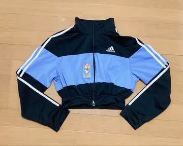 adidas 크롭 자켓 블랙 블루
