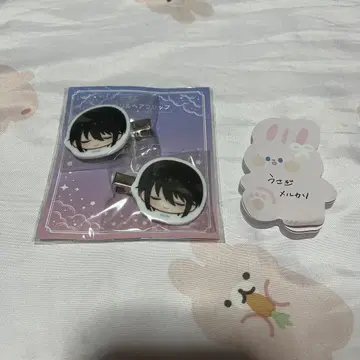 마법사의 약속 마호야쿠 화이트 아크릴 헤어 클립 잠자는 숲 시리즈