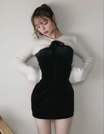 andmary Anita ribbon mini dress