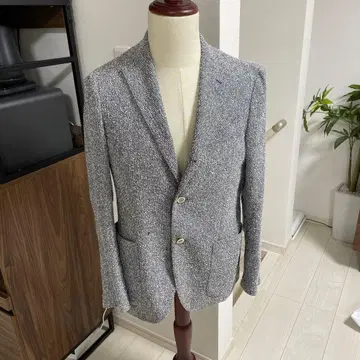 LARDINI 그레이 계열 멜란지 테일러드 자켓 46 클리닝 완료