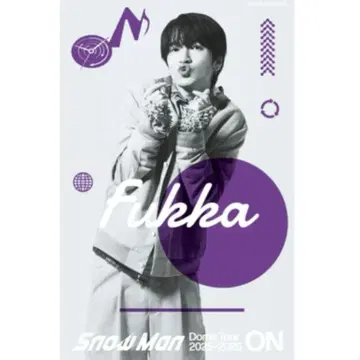 Snow Man Dome Tour ON 후카사와 타츠야 클리어 스티커
