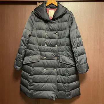 자유구 타프타 다운 코트 46 블랙 빅 사이즈 루즈핏