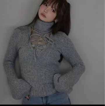 andmary Lulu 세트 탑 그레이