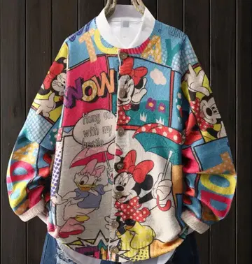 디즈니 미니 마우스 데이지 덕 가디건