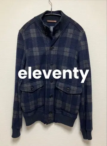 eleventy 체크 블루종