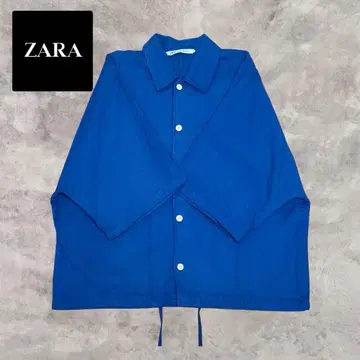 ZARA 오버 사이즈 셔츠 크롭 기장 드로 코드