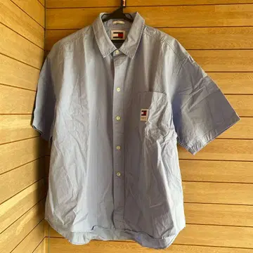 S1116.2 TOMMY JEANS 반팔 셔츠 라이트 블루