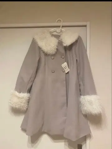 아프레 주르 인조 모피 비쥬 코트