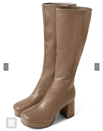 센터 심 청키힐 가죽 롱 부츠(gd1431)