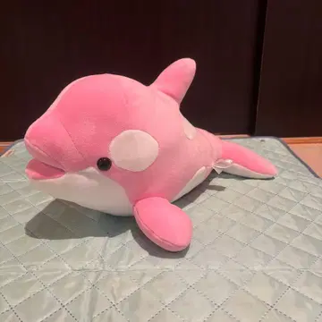 고베 스마 월드 범고래 봉제 인형 핑크