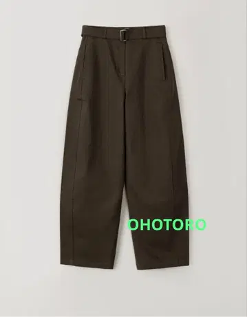OHOTORO Belted Curved Pants