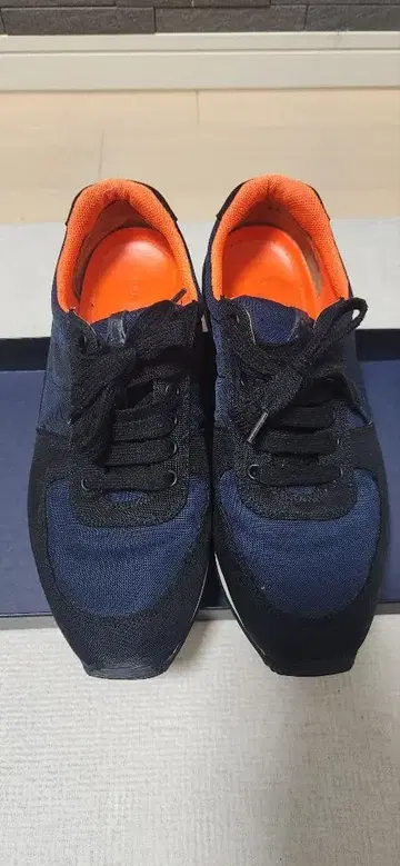 네이비/오렌지 CAR SHOE 스니커즈