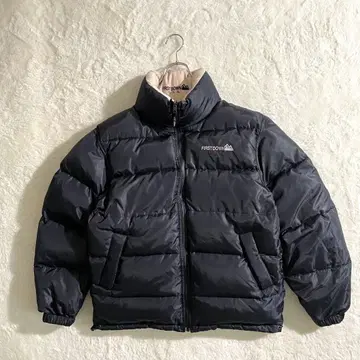 상태 좋음 퍼스트 다운 리버서블 다운 자켓 블랙 M