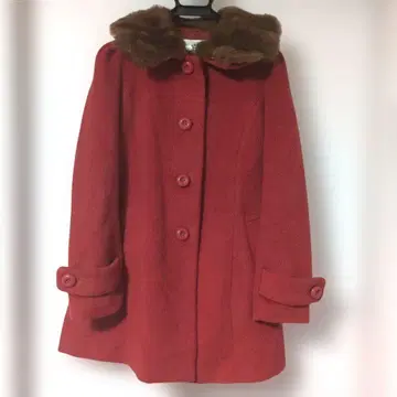 딥 드롭스 롱 코트 퍼 부착 M 사이즈