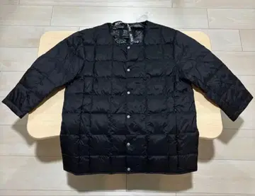 TAION 크루넥 7부 소매 다운 자켓 MENS 블랙 아시아M