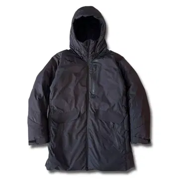 MIZUNO 하이브리드 다운 코트 M 블랙 발수 발열 소재 미즈노