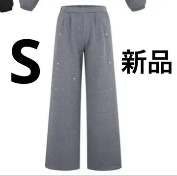 andwang Kirakira jewel pants 그레이 S