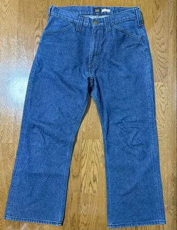 Lee 스트레이트 데님 다크 블루