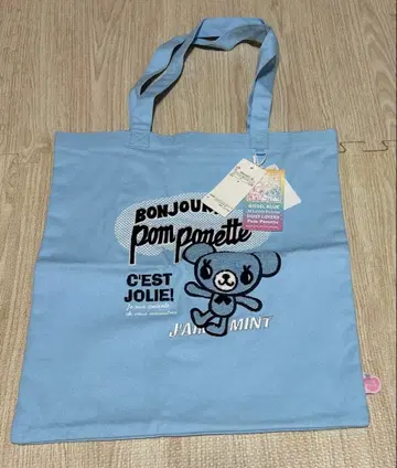 pom ponette 퐁포네트 나루미야 민트 군 자수 토트백