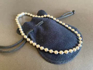 앤티크 925 실버 비즈 목걸이 37cm 41g