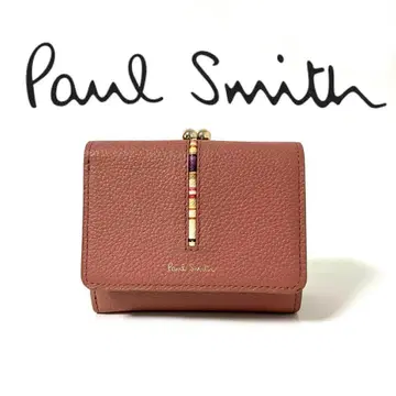 새상품 폴스미스 인셋 크로스오버 스트라이프 가마구치 3단 폴더형 지갑