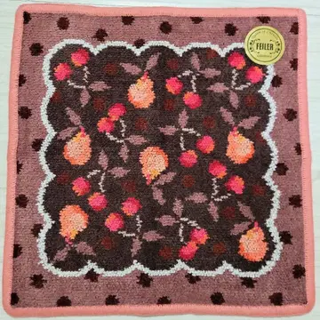 새상품 러브러리 바이 페이 리 레트로 후르츠 도트 손수건