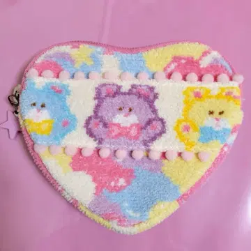 미사용 페이러 x 스위머 드리미 베어 하트형 파우치