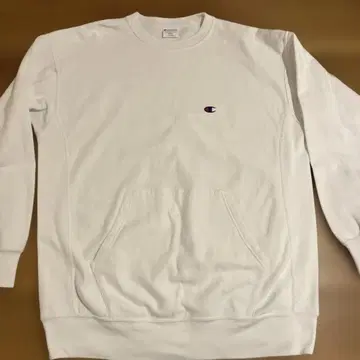 [ 새상품급 ] Champion 화이트 리버스웨이브 맨투맨