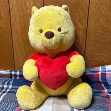 곰돌이 푸 하트 봉제 인형 중형