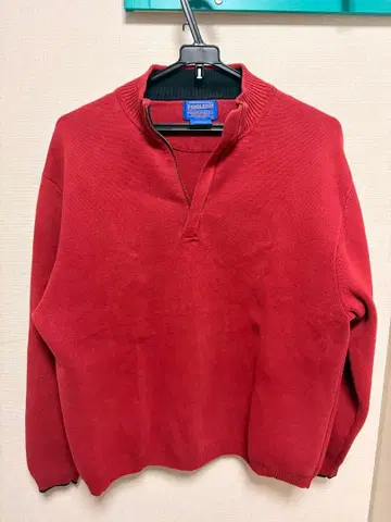 펜들턴 하프 지퍼 스웨터 cotton100