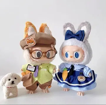 labubu 러브러브 누이 의류 토끼 세트, 여우 세트 묶음 판매