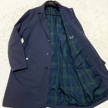 2XL/2024년 모델 파파스 플러스 스텐카라 코트 롱 기장 체크 무늬